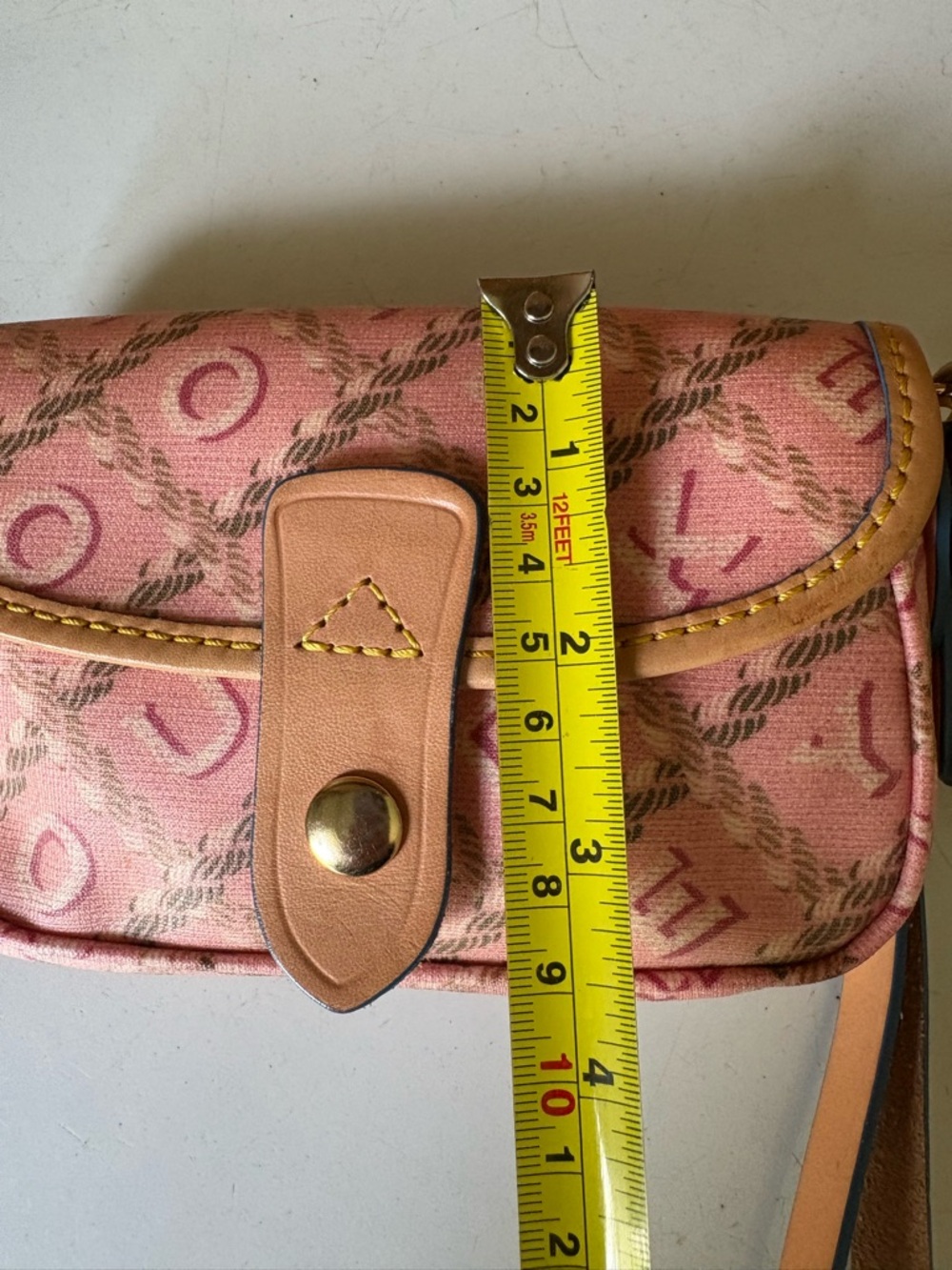 Dooney & Bourke Wristlet / Key Pouch Charm– Pink DB Logo – Y2K - Picture 10 of 10